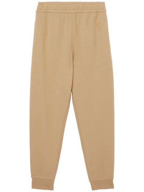 Burberry Logo Patch Cotton Track Pants 